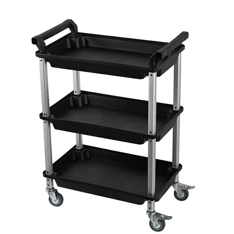 Factory Supply Multi-Tier Stainless Steel Trolley Service Kitchen Food