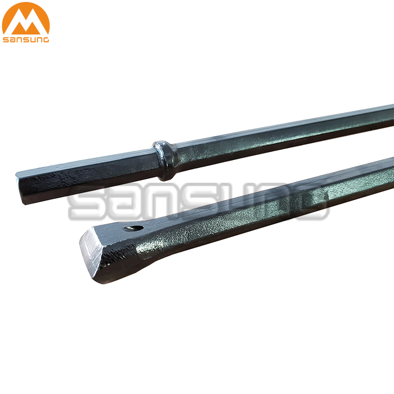 Tct Tungsten Carbide Tipped Rock Stone Drill Steel Bar Integral Drill Rod with Shank Hex 22X108mm