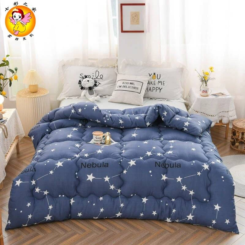 Bulk Wholesale Quilt Hollow Fiber Polyester Cotton Blend Comforter for Hotel High Quality Customized Logo Bulk Supply OEM/ODM Supported Flexible MOQ