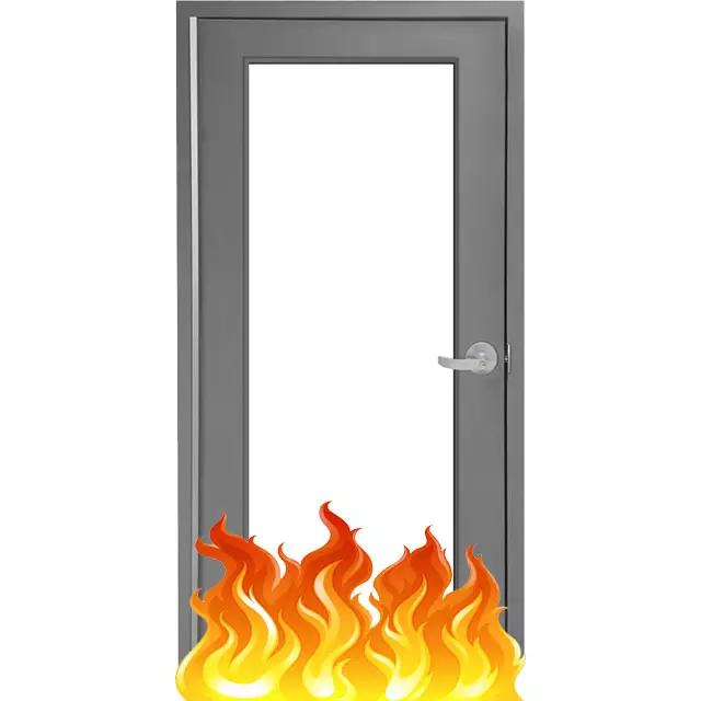 Smoke Prevention Exit Fire Doors Safety Fire Rated Steel Doors with Panic Device