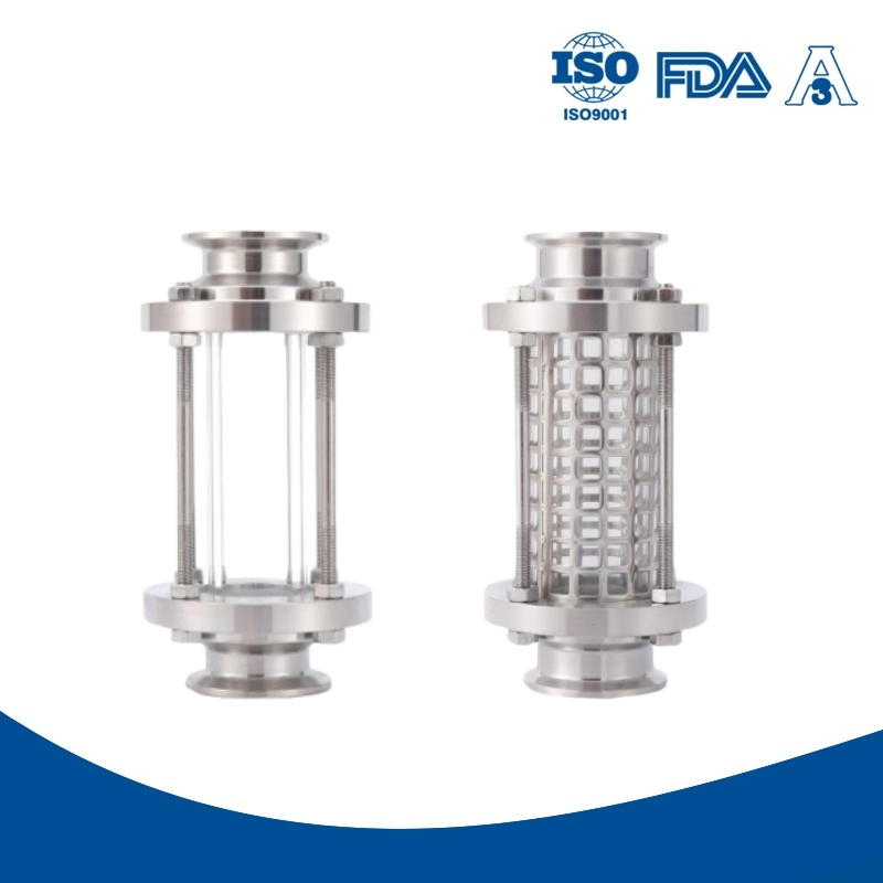 Through Stainless Steel DN25 Sanitary Fitting Tube Sight Glass