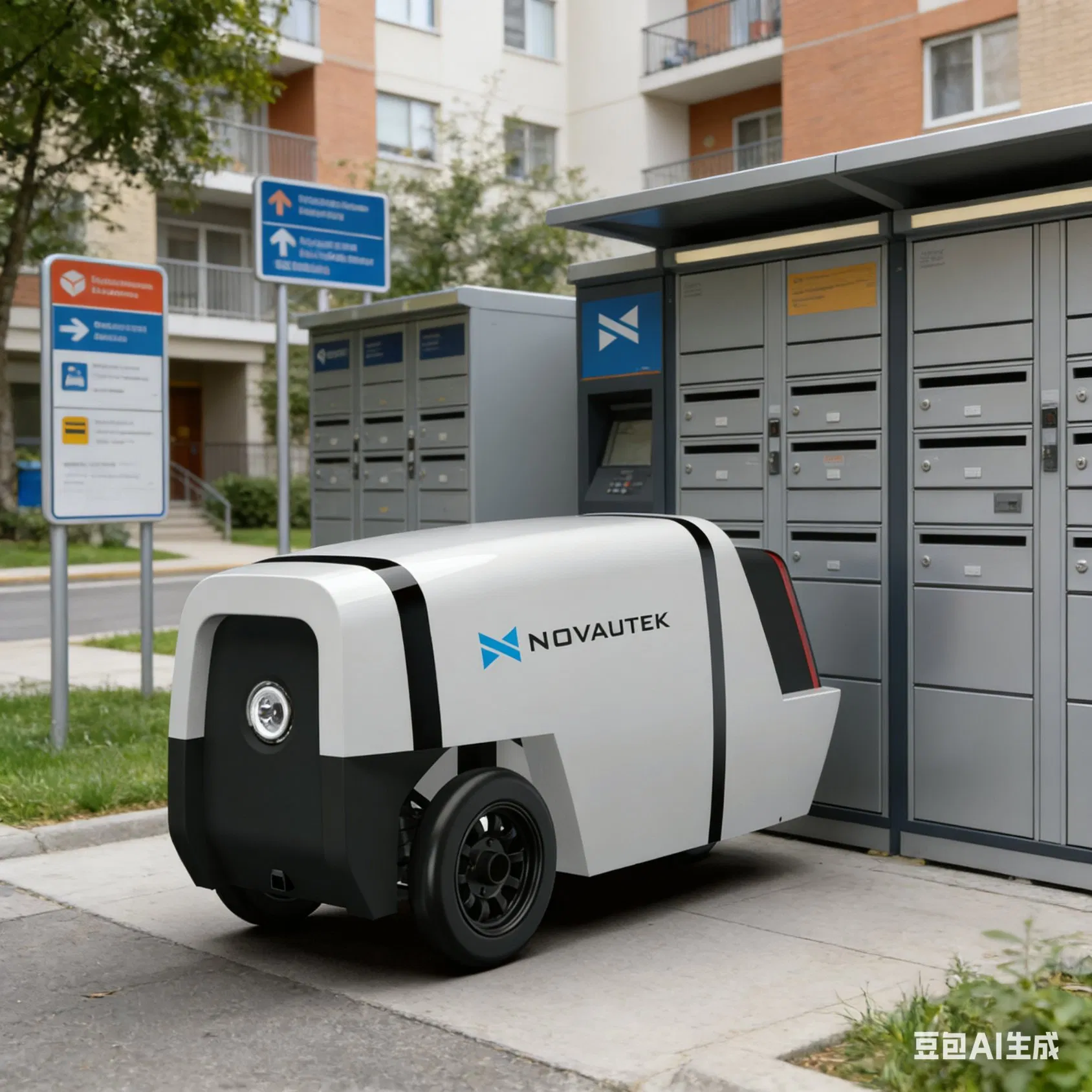 Intelligent Robot Smart Outdoor Driverless Food Delivery Robot