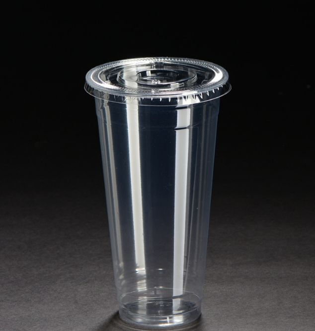 Одноразовые пластиковые стаканы с крышкой для мороженого и кофе