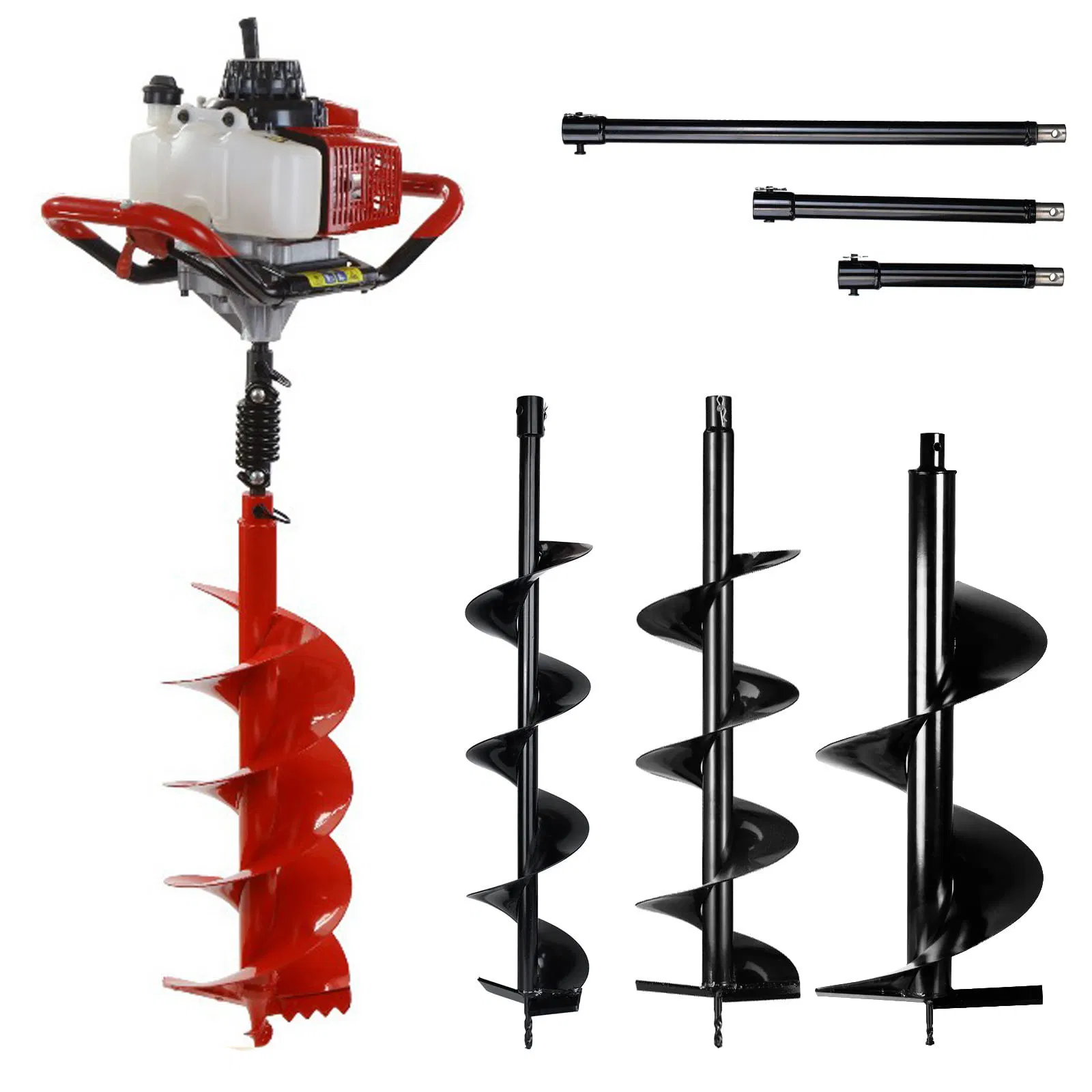 Wholesale Dually 1 or 2-Person Earth Auger Powerhead Gasoline Power Hard Rock 68cc 2-Cycle Fits All Auger Bits