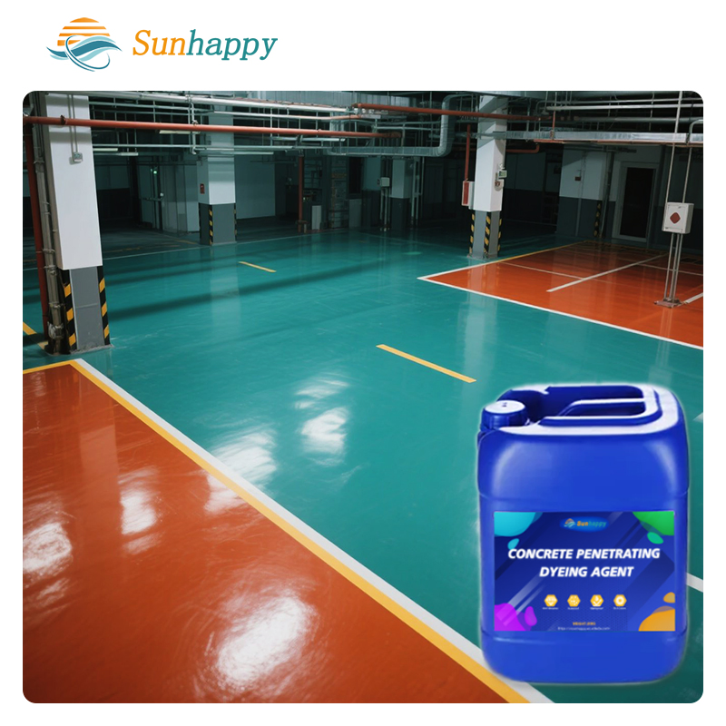 High-Solid Penetration Nano Concrete Stain Coloring Agent Floor Coating & Paint Multiple Colors Concrete Dyeing Agent