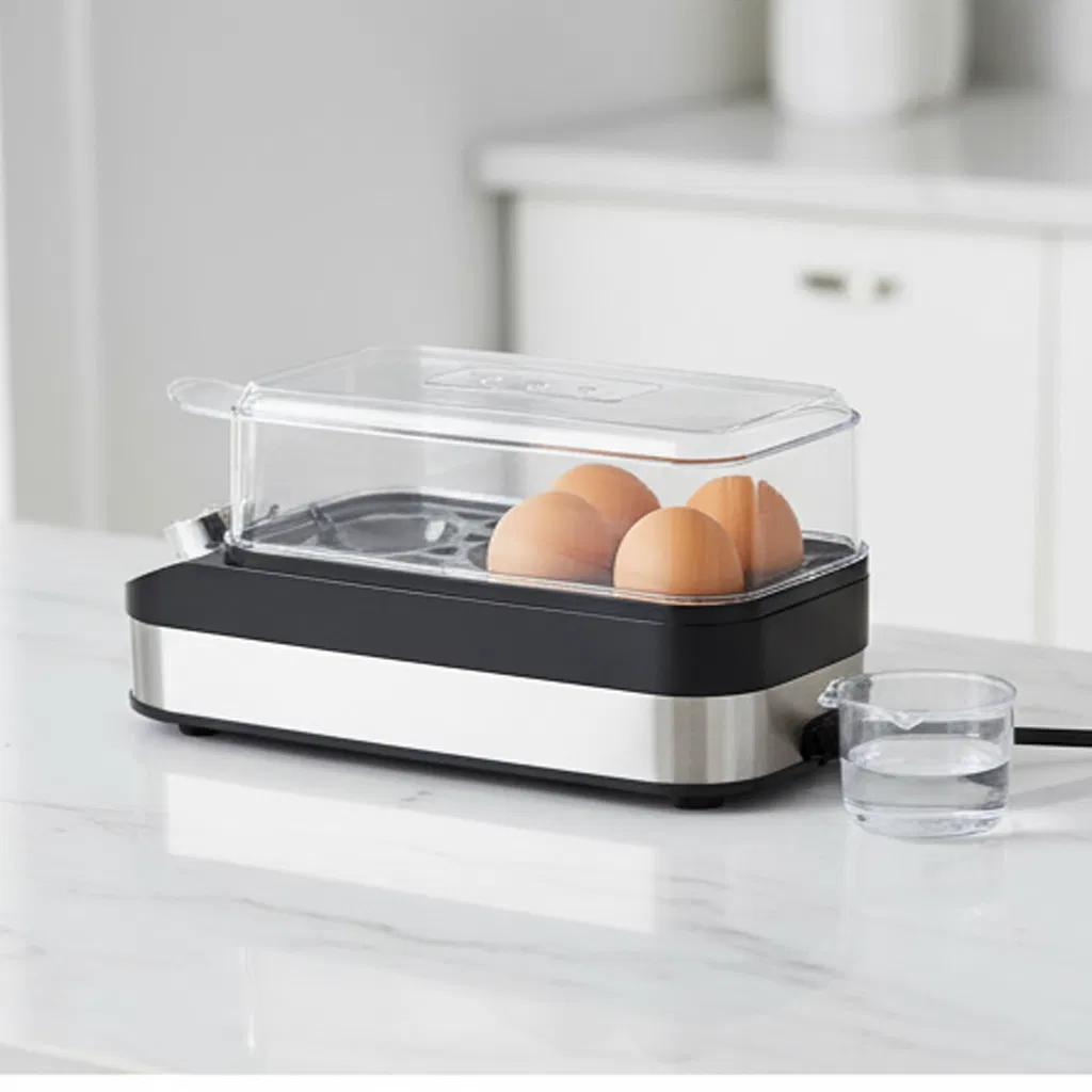 Electric Egg Cooker with Timer and Alarm 3-Egg Capacity