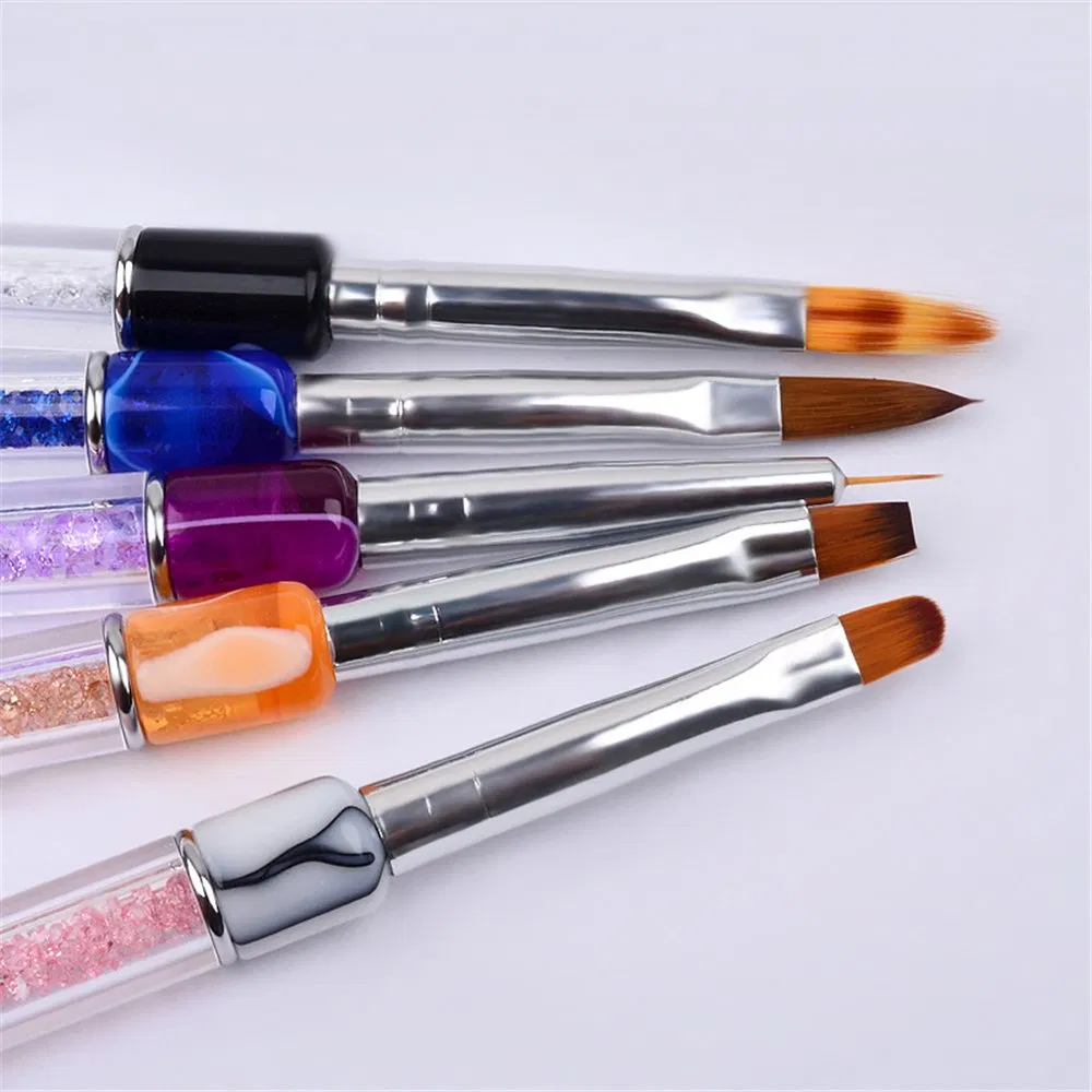 Hot Sale Different Sizes 100% Pure Kolinsky Acrylic Brush for Manicure Gel Brush for Nail Art Brush Nail Pen