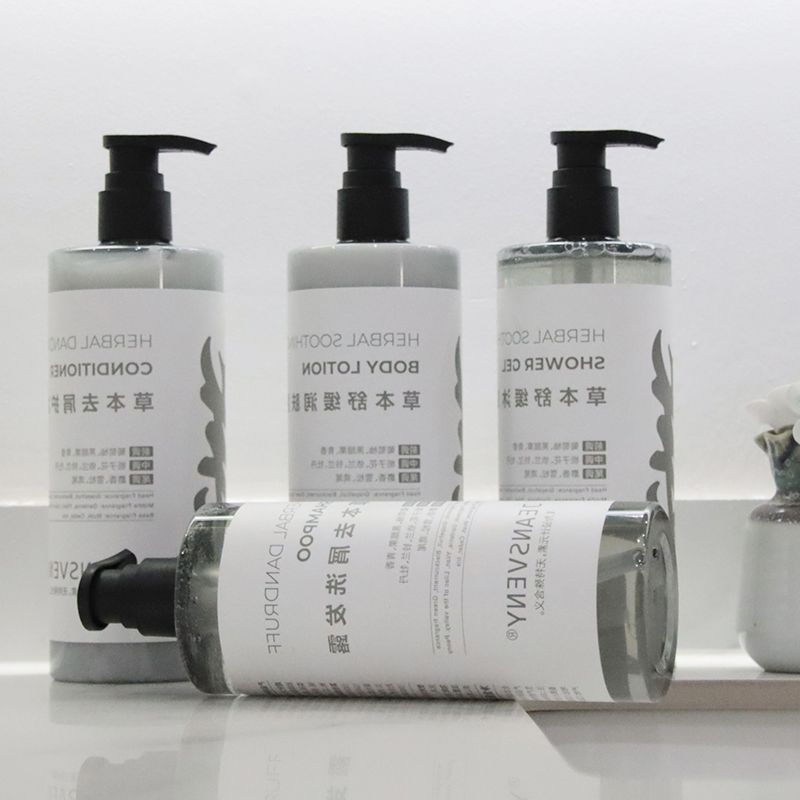 Customizable Hotel Amenities Shampoo Shower Gel Hair Conditioner Body Lotion