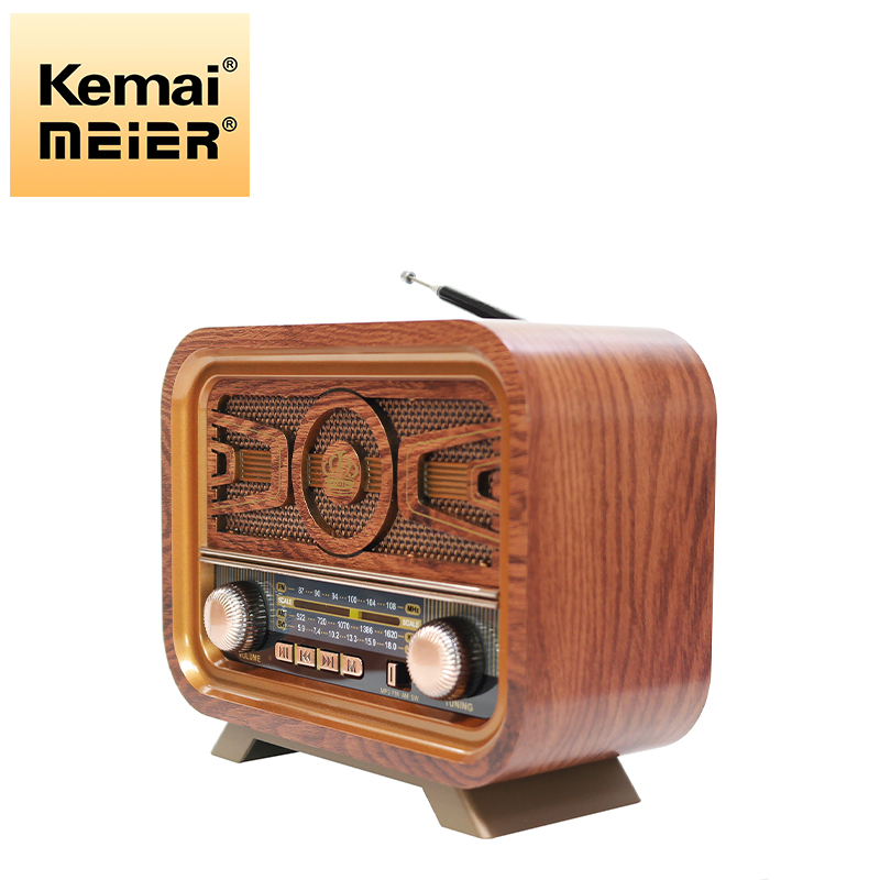 Classic Design FM Am Receiver Old Style Set Portable Vintage Display Retro Rechargeable Multi-Band Radio