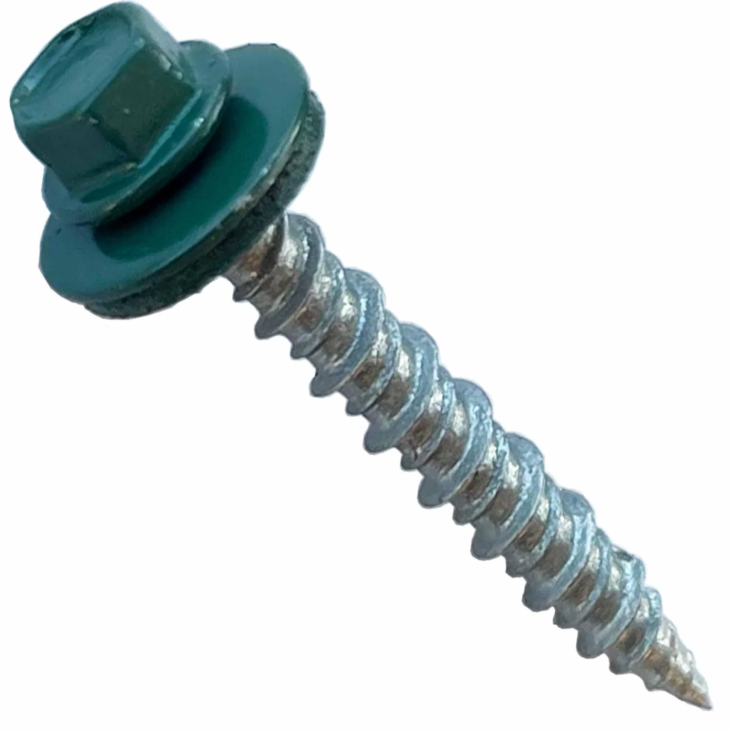 Hex Head Sheet Metal Roof Screw. Self Starting Metal to Wood Siding Screws