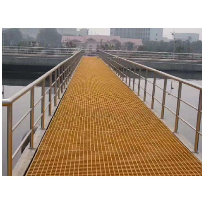 Corrosion-Resistant Fiberglass Products - Flat Surface Grating for Wastewater Treatment