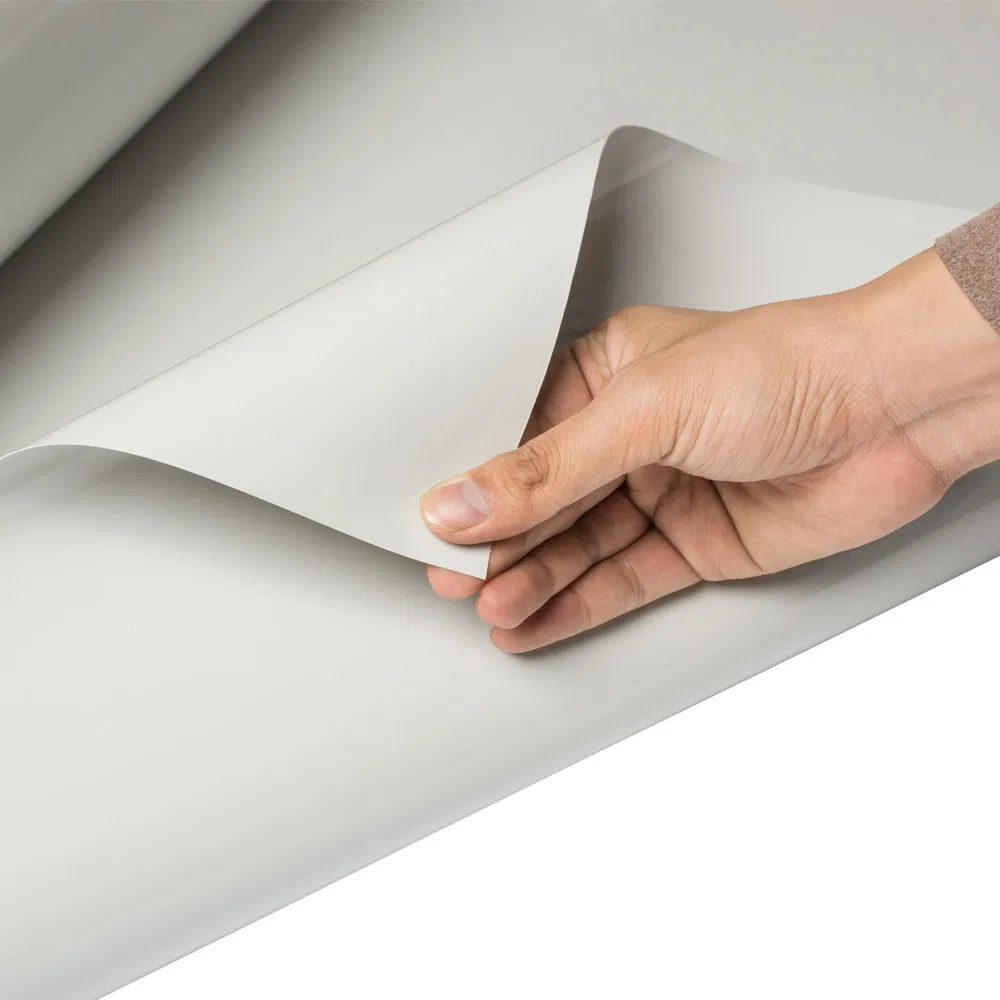 Anti-Fingerprints 0.45mm Ash Grey Super Glossy Plastic PETG Pet Film for Laminate