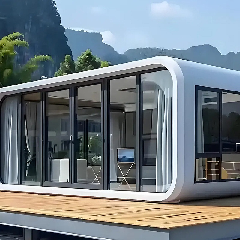 Customizable Wind-Resistant, Shock-Resistant, Moisture-Resistant, Mobile Home and Apple Capsule House - Container Pod Prefab Hotel for Scenic Tourist Sites