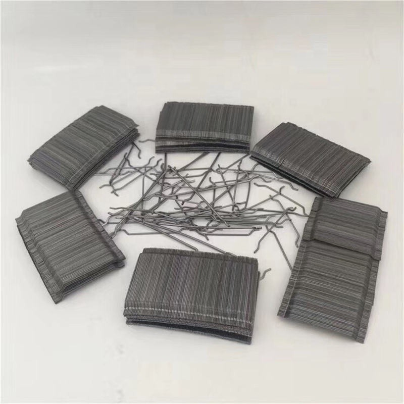 Durable High Tensile Strength Q195 Grade Steel Reinforced Concrete Fiber Chopped Strands End Hook Type Hot Sale