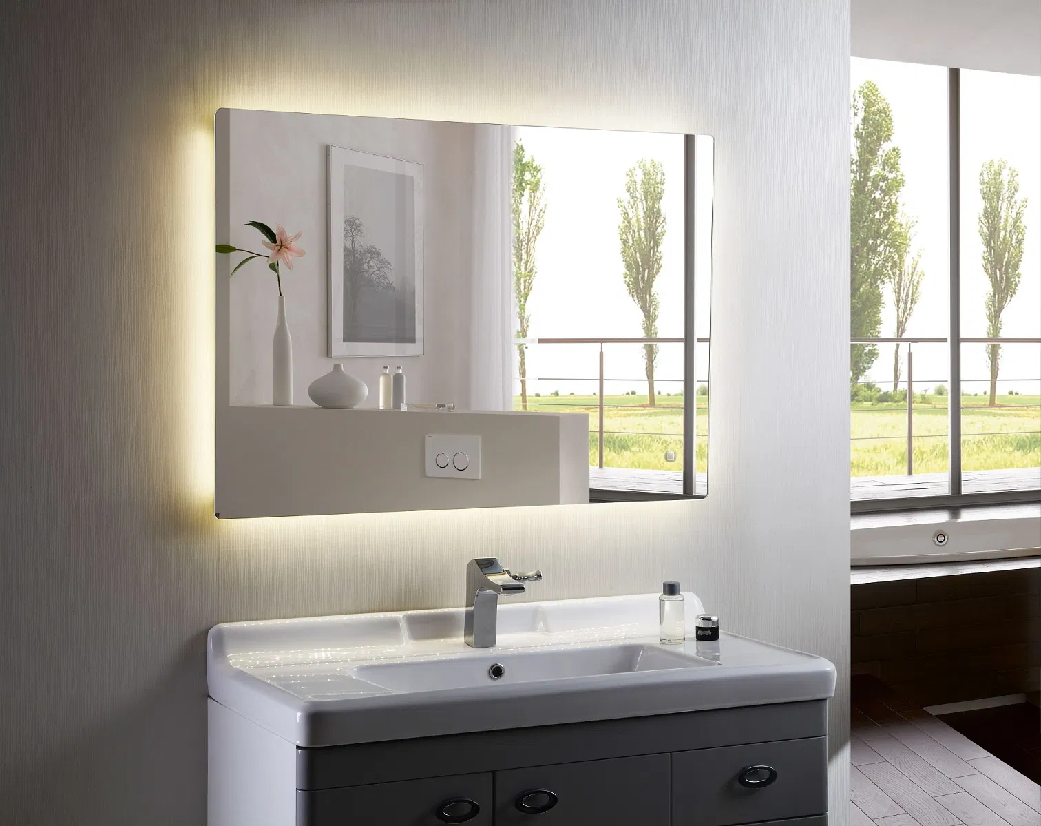 Sinoy Hair Salon Mirror for Decoration in Customer Size