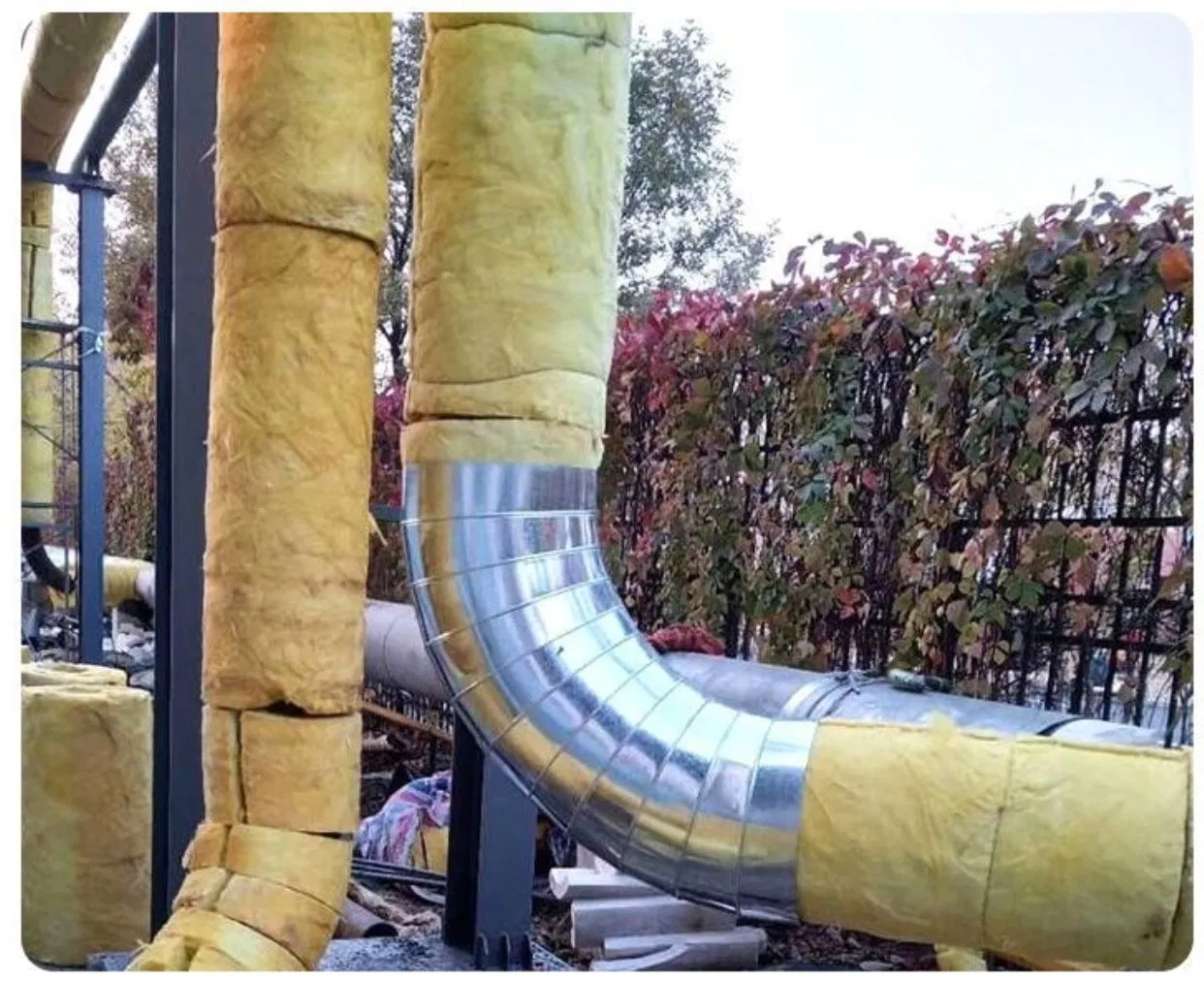 Acoustic Sound Insulation Glass Wool Blanket with Aluminum Foil, Fireproof, Heat-Insulating