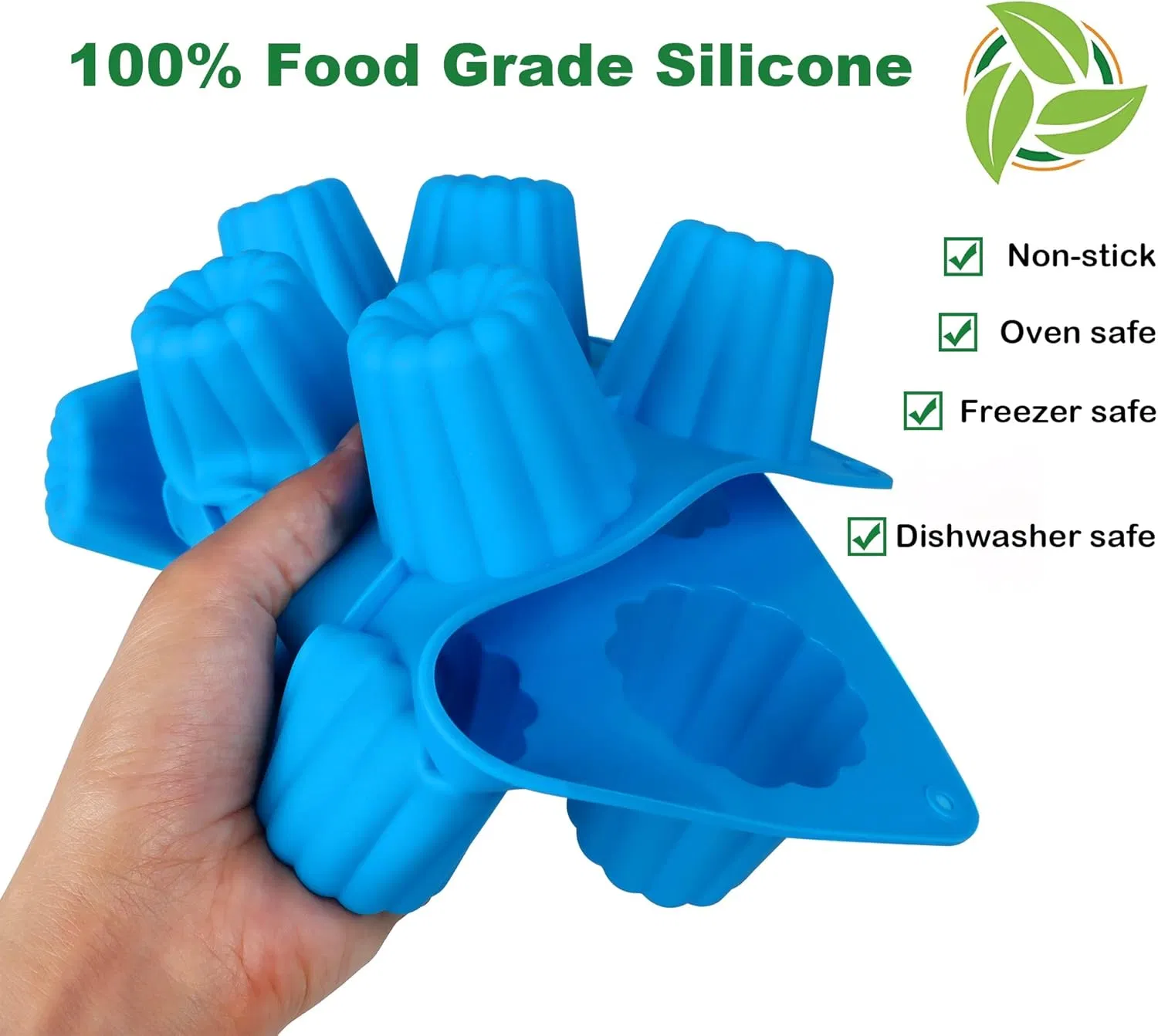 Формы для выпечки из силикона, 12 ячеек