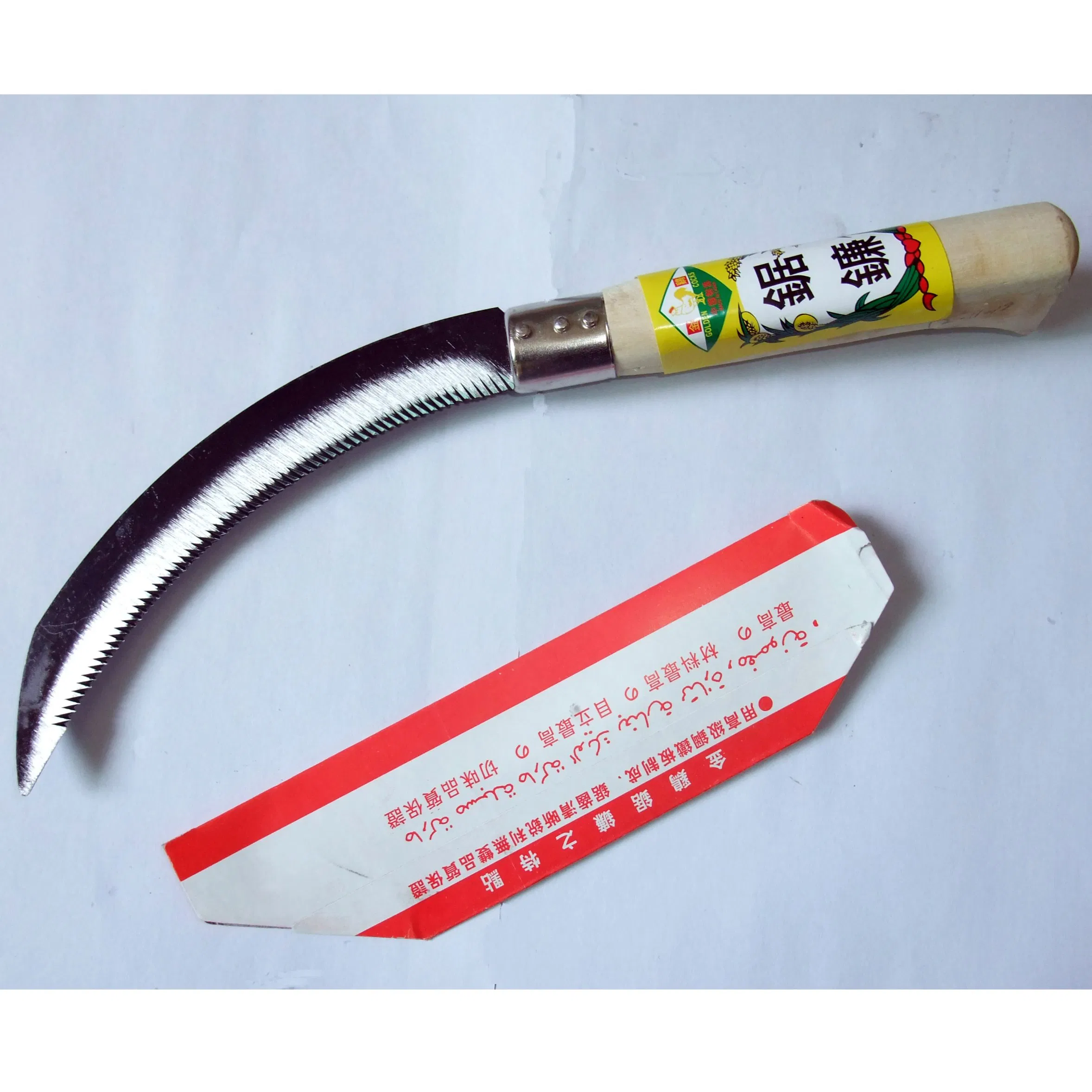 6"-10" Wooden Handle Farmer Harvest Steel Saw Knife Sickle