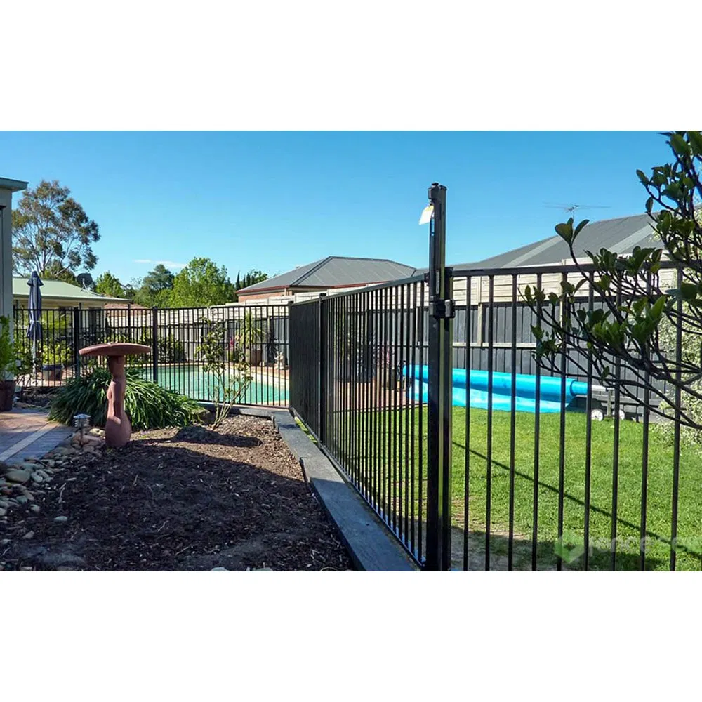 Green Metal Frame Welded Railway Fence Garden Fence Baby Fence for School