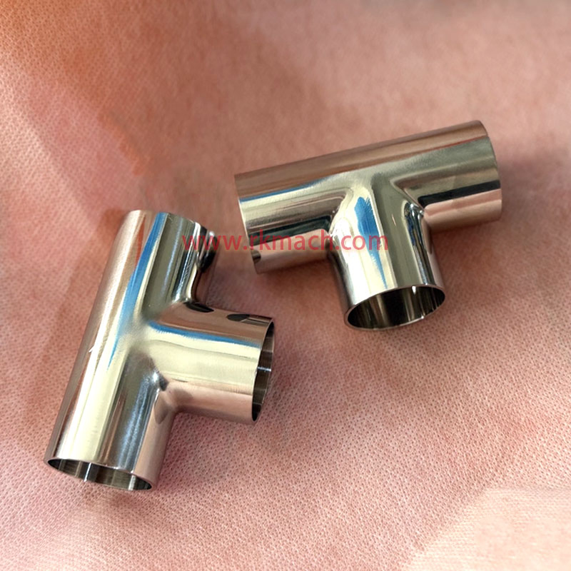 Food Grade Pipe Fittings 1.5 Inch Stainless Steel SUS304 Weld Tee
