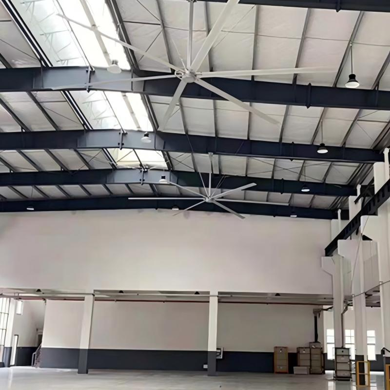 DC Ventilation System Fan Electrical Fan Large Air Volume Ceiling Fan Energy Saving Industrial Rail Equipped Ceiling Fan