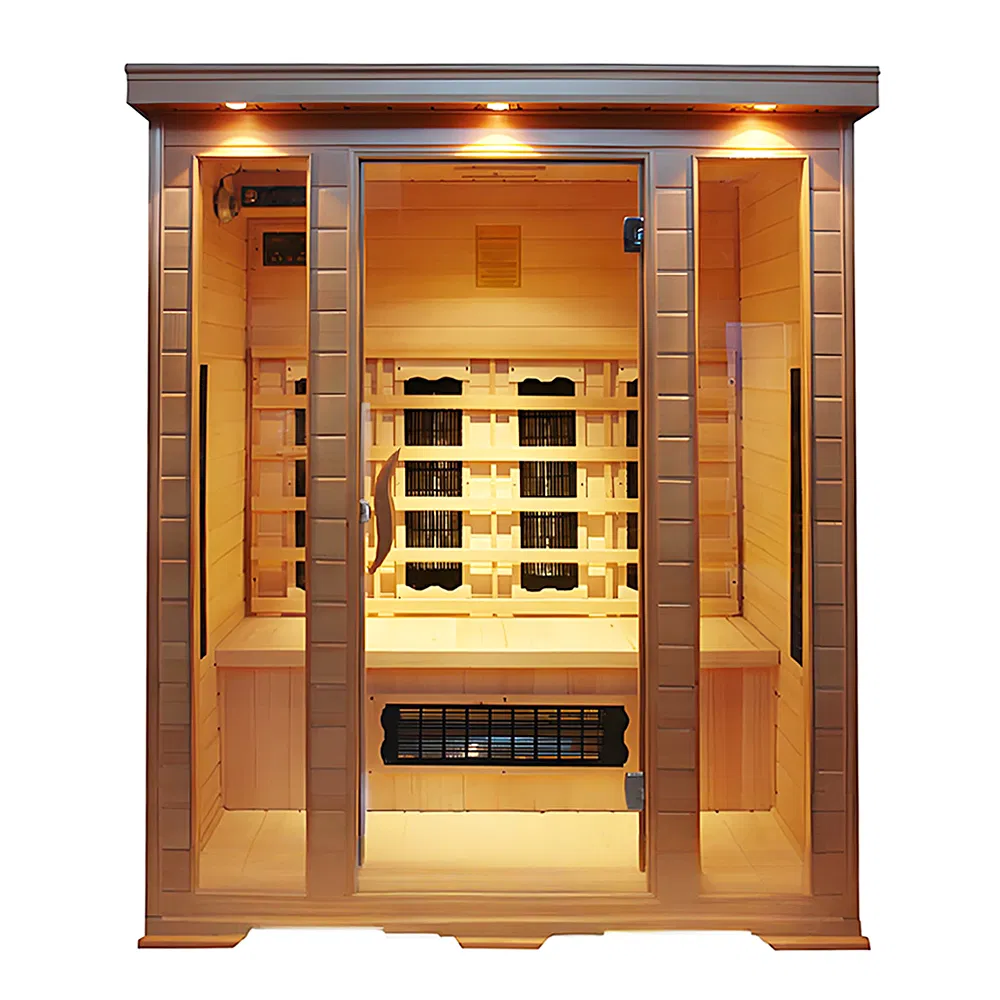 Modern Design, Luxury, High-End Solid Wood Far Infrared Sauna Cabin