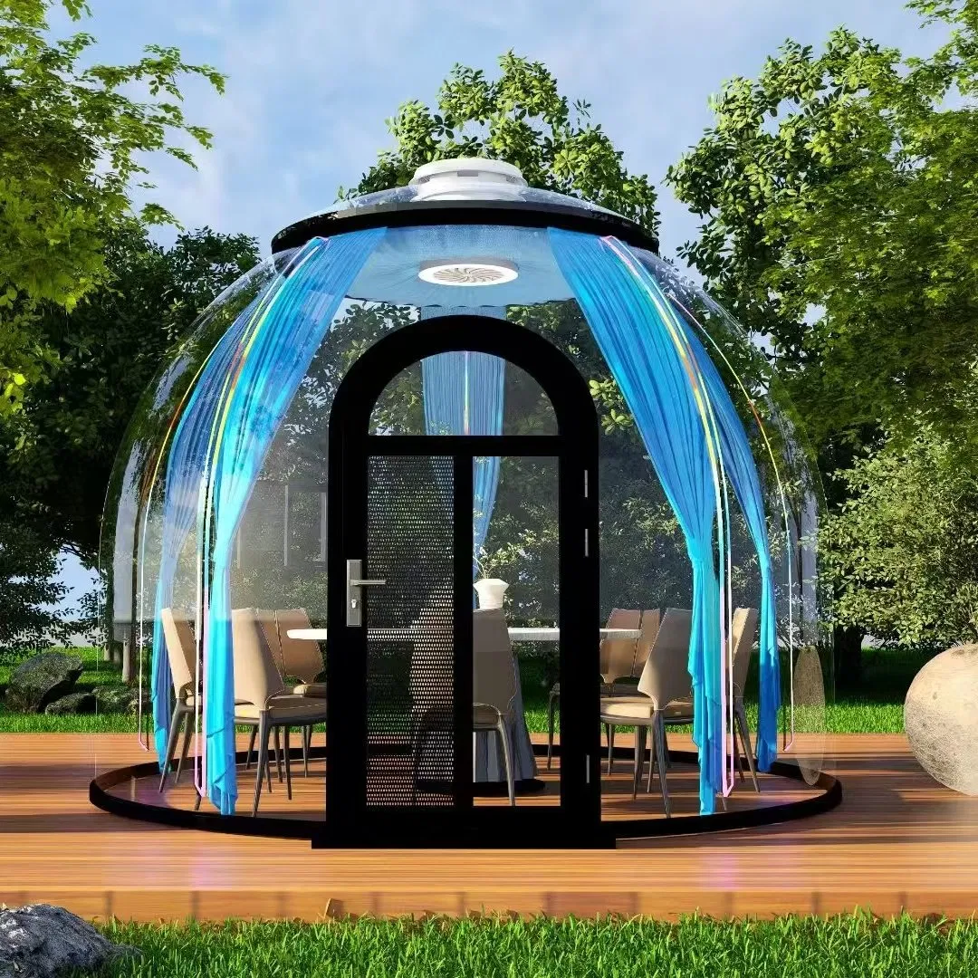 Outdoor Homestay Starry Sky Room Transparent PC Bubble House Restaurant Dome Tent