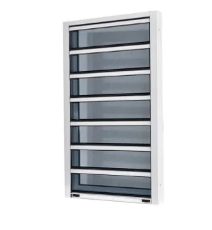 Kdsbuilding Certificate UPVC Blinds Jalousie Louver PVC Shutter Window with Electric Electric Roller Box