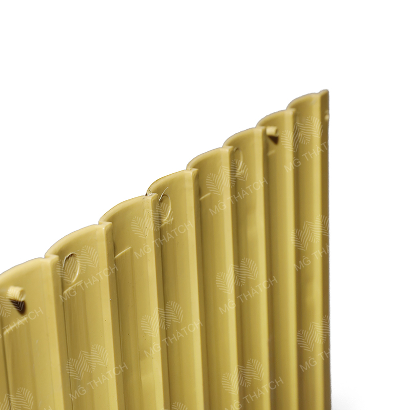 Corrosion Resistant Artificial Flat Bamboo Panels Non Combustible Synthetic Bamboo Panels