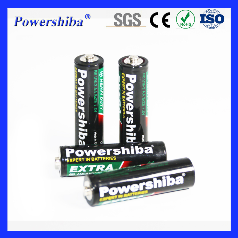 High Capacity Mercury Free Carbon Zinc AAA Batteries for Remote Control