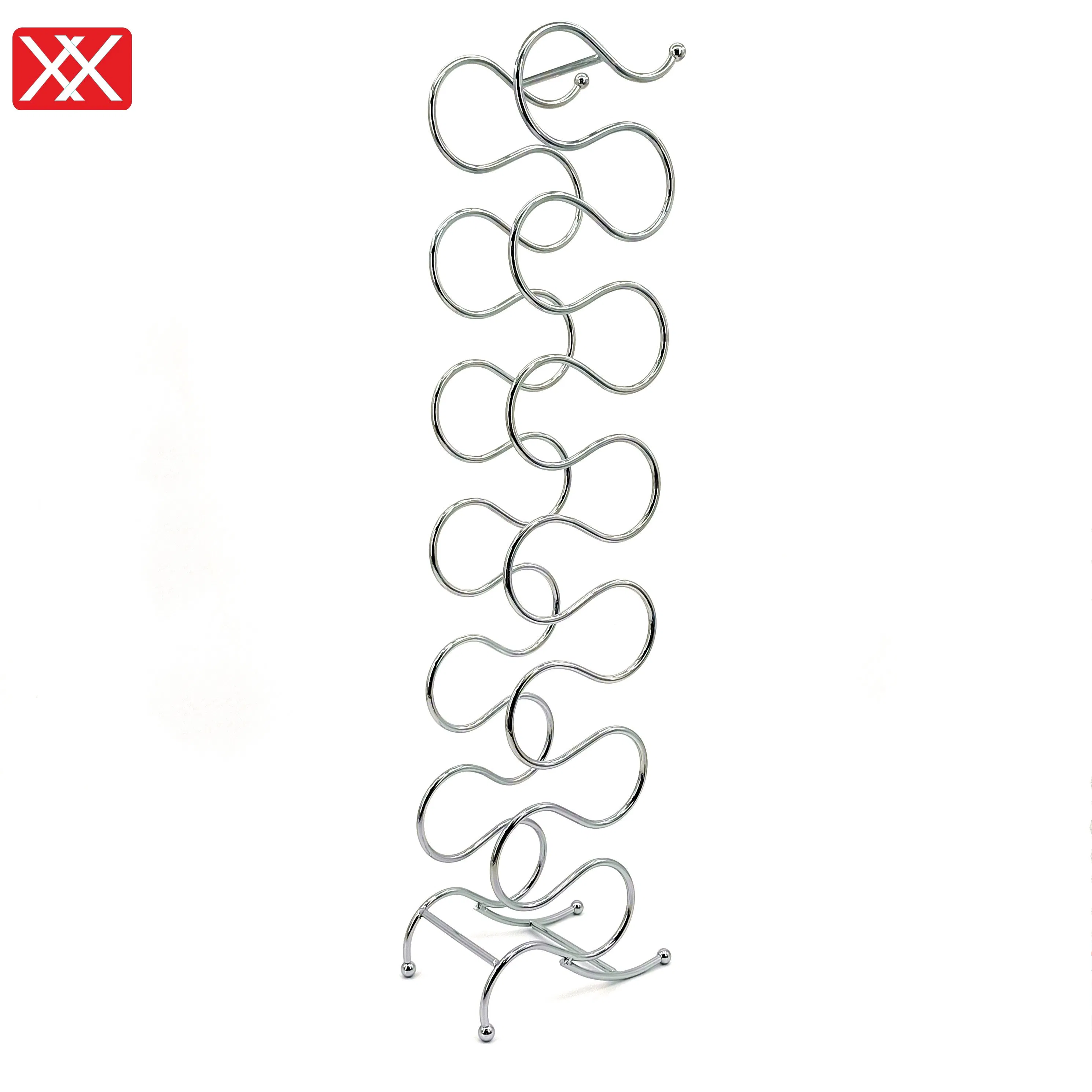 Настенная подставка для винных бутылок из металла и бамбука