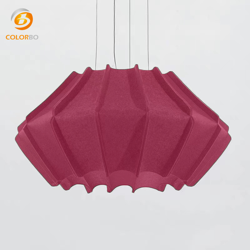 Carton Packed 800*300 mm Wall Hanging Lights Fashionable Felt Chandelier