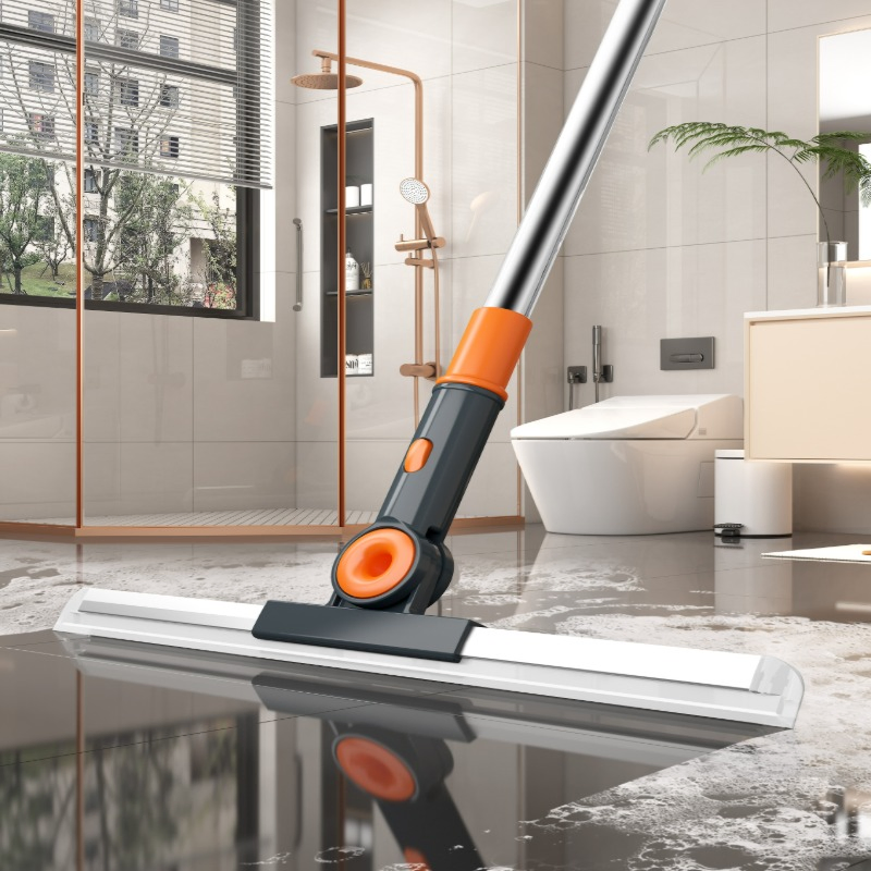 Durable Flat Mop Stainless Steel Handle Self Wringing Feature Home Floor Cleaning Mop