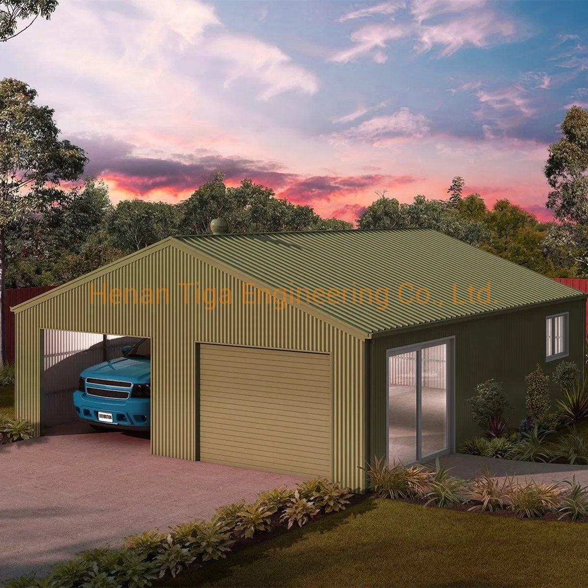 Cheap Pre Engineered Steel Structure Garage Metal Carport