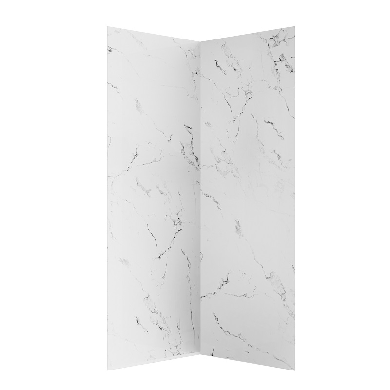 Bathroom Shower Enclosure SMC Embossing Marble White Decorative Wall Panel
