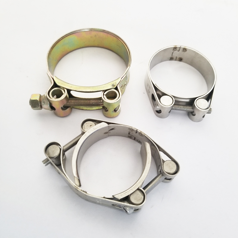 All Stainless Steel AISI304 W4 Band Width 9m GM Type Hose Clamps with Plastic Handle