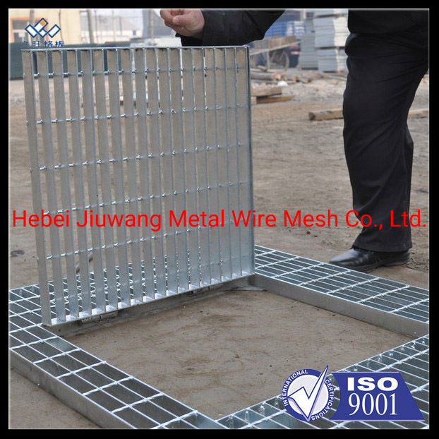 Hot DIP Galvanized Heel Guard Grating-Singapore Hot Sale Trench Grating Steel Drainage Cover Floor Drain Cover