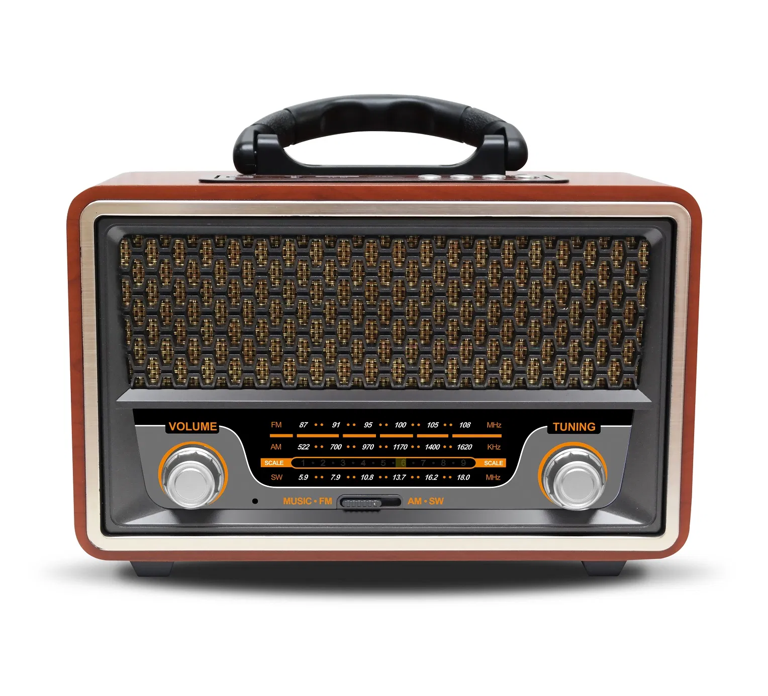 Портативная колонка-радио с Bluetooth, USB и TF