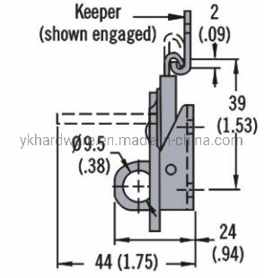 Padlockable K3 Link Lock Draw Latch Wing Turn Latch
