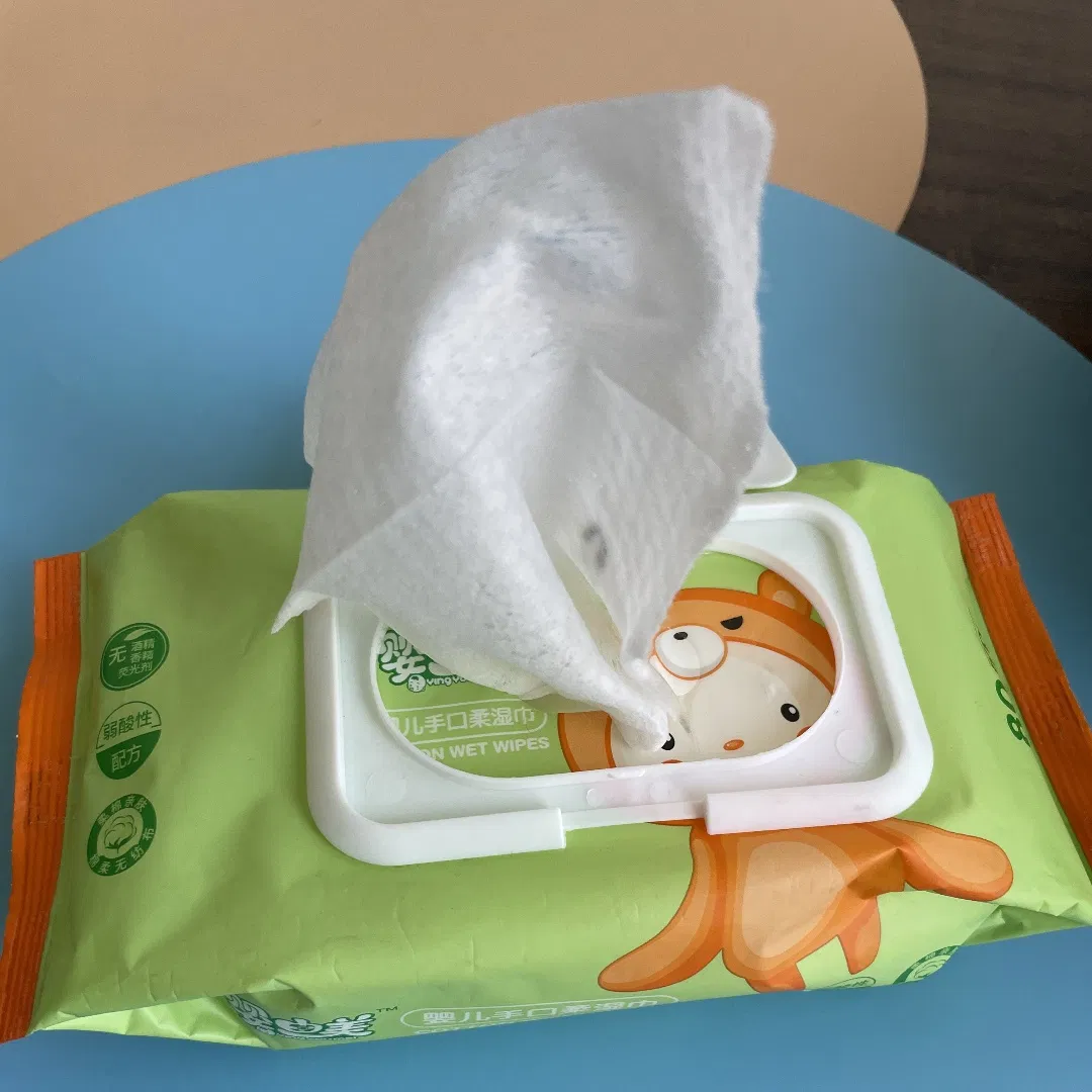 China Manufacturer Non-Woven Fabric Cleansning Disinfectant Natural Care Baby Reusable Wet Wipes Without Alcohol