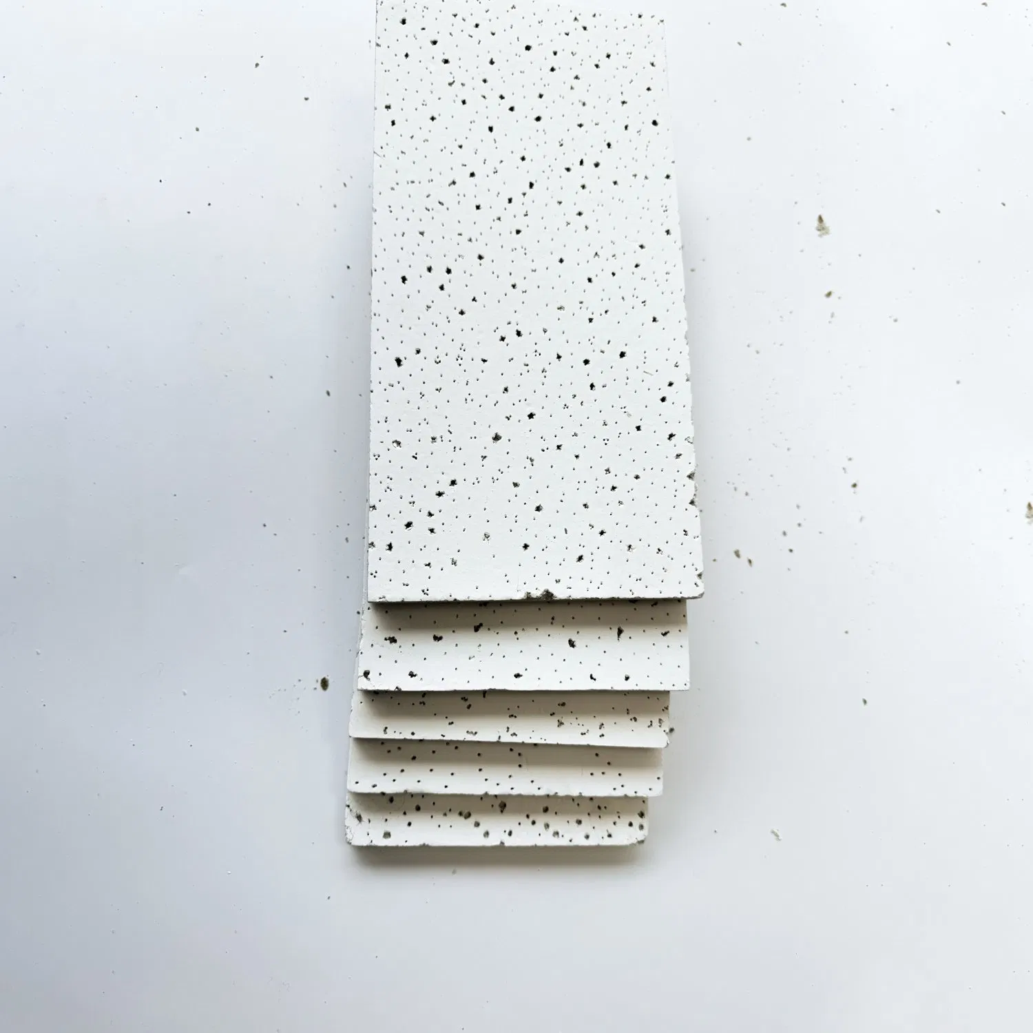 Chinese Customized Mineral Wool Ceiling Moisture Mineral Fiber Board for School 14mm Acoustic False Ceiling Tile Heat Insulation Material Fiber Board Supplier