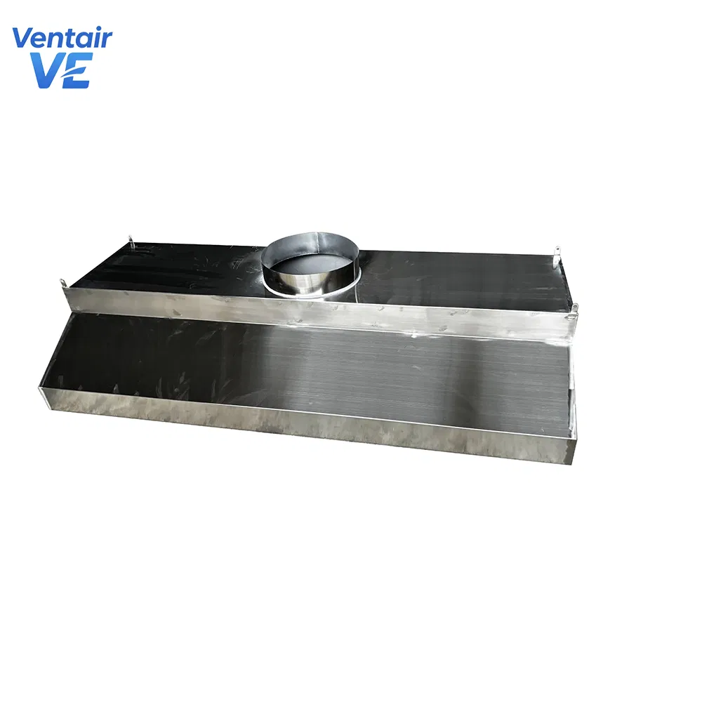 Duct Extractor Commercial Range Hood for Kitchen Restaurant OEM with Electrostatic Oil Removal Purifier