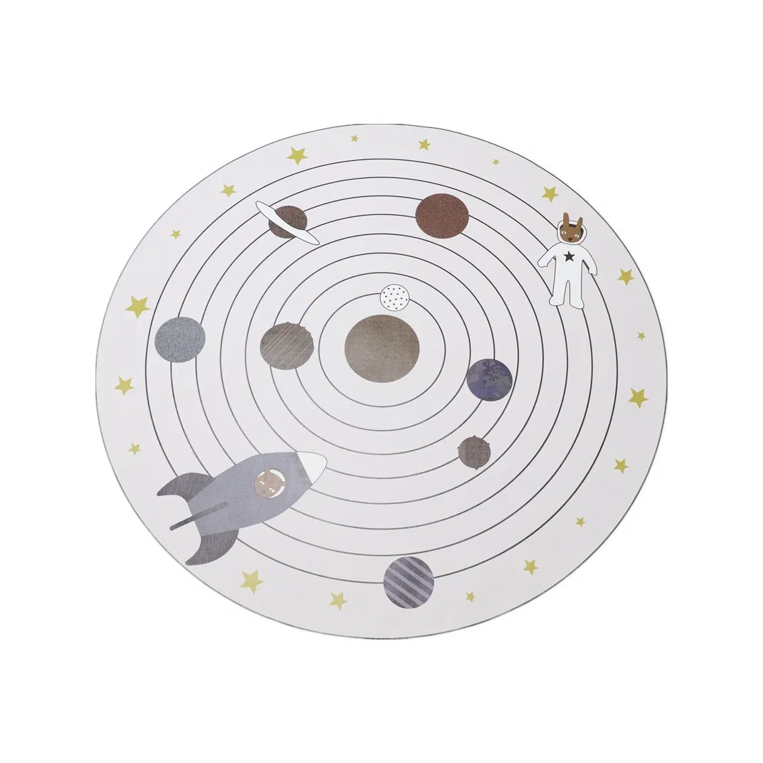 Double Sided Vegan Linen Play Mats Folding Foam Floor Carpet Baby Crawling Play Mat for Child