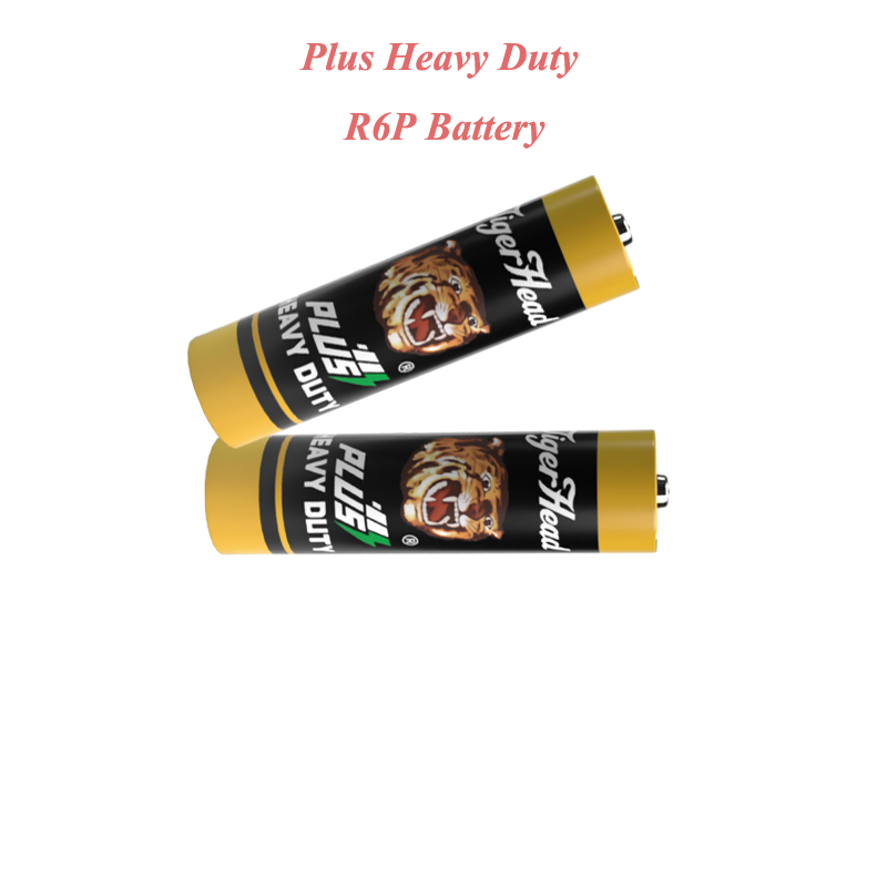 Tiger Head R6p Plus Heavy Duty 1.5V Torch Dry Cell AA Remote Control AAA Battery for Flashlight
