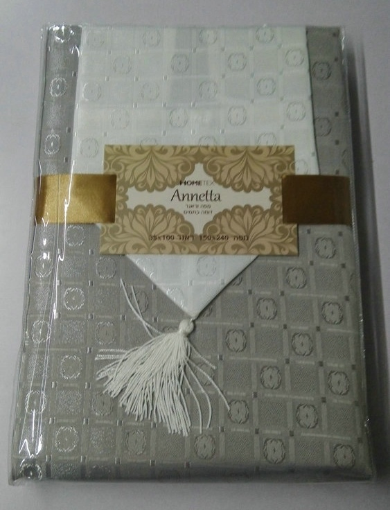 Premium 100% Polyester Solid Color Table Runner and Placemat Set