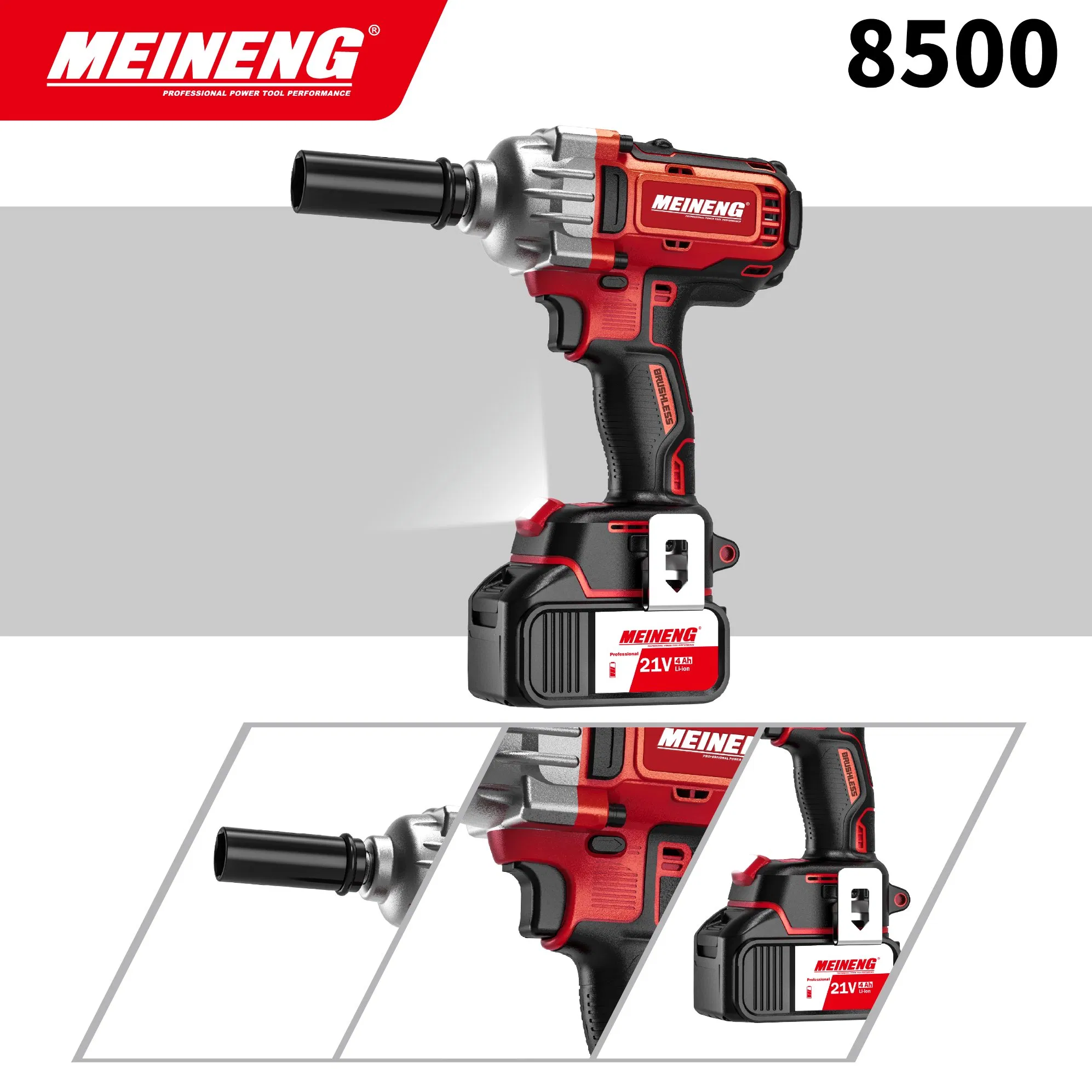 Heavy-Duty 8500 Cordless Impact Wrench with Adjustable Speed Control