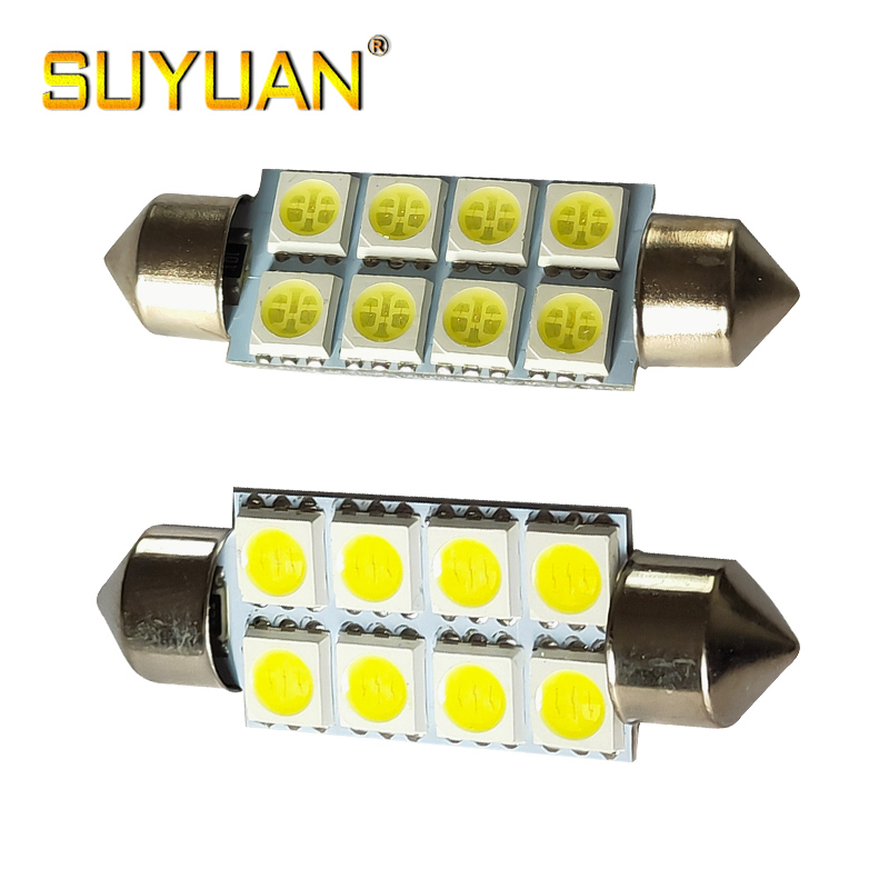 Светодиодная лампа C5W 5050 8SMD для авто, 12В
