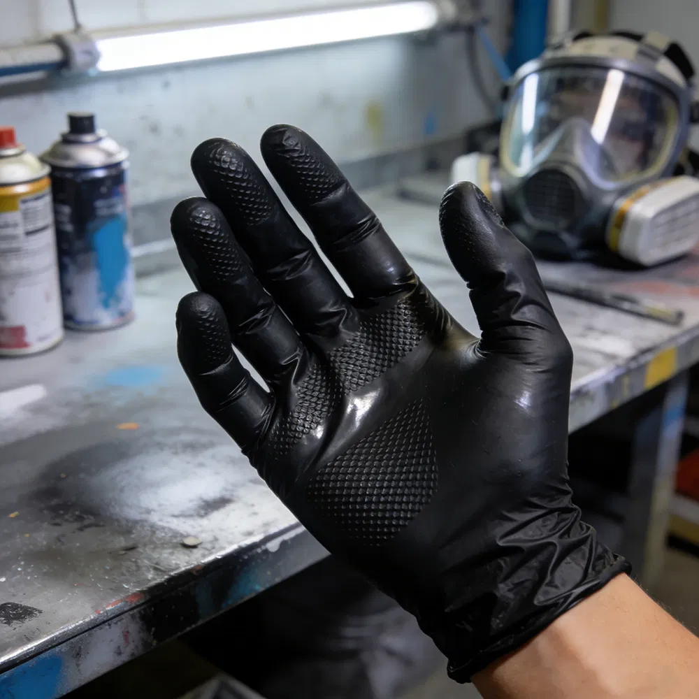 Durable Blue Nitrile Gloves - Ideal for Medical and Industrial Use