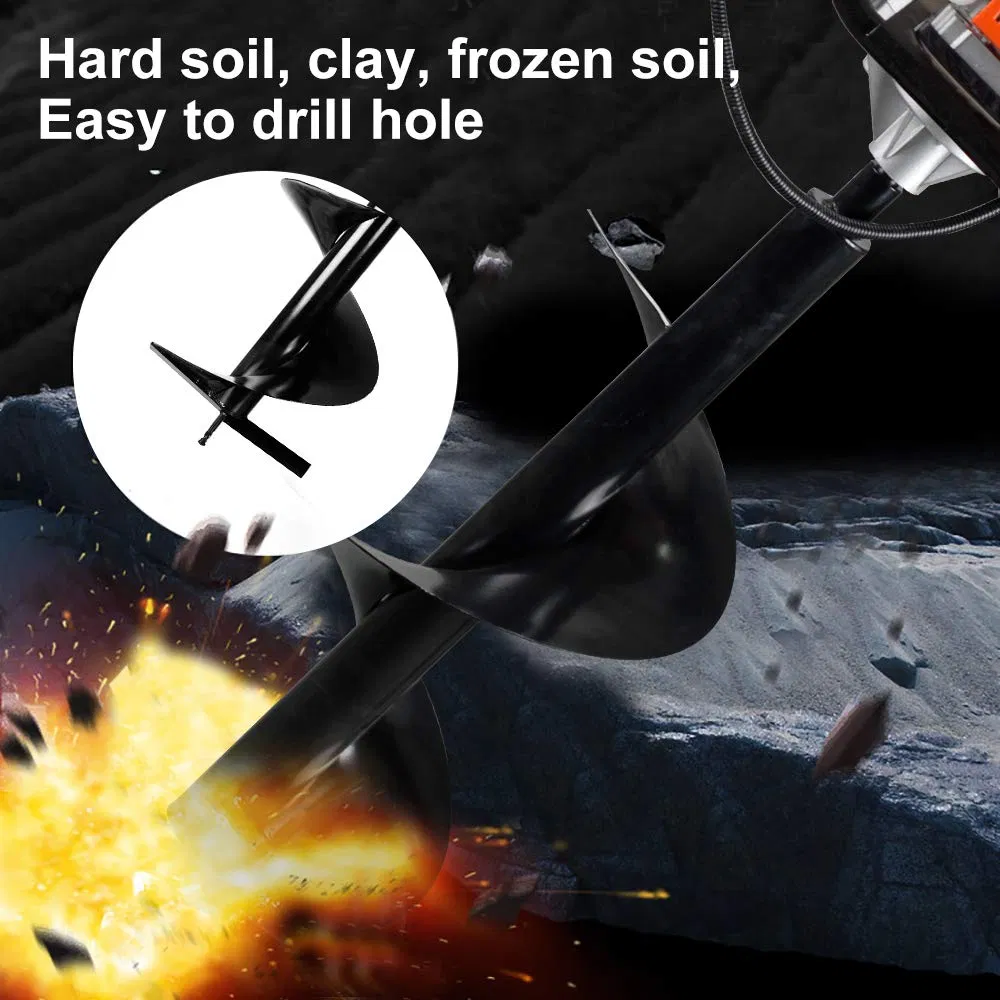 51.7cc 2-Stroke Gasoline Ground Hole Drill Earth Auger with Double Handle (GD500B)