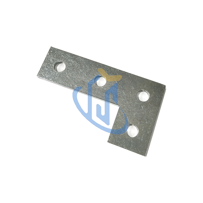Zinc Plated 4 Hole Flat Angle Bracket for Strut Channel